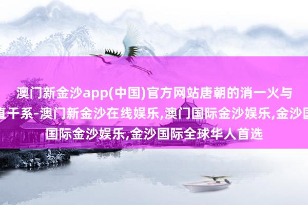 澳门新金沙app(中国)官方网站唐朝的消一火与节度使轨制有径直干系-澳门新金沙在线娱乐,澳门国际金沙娱乐,金沙国际全球华人首选
