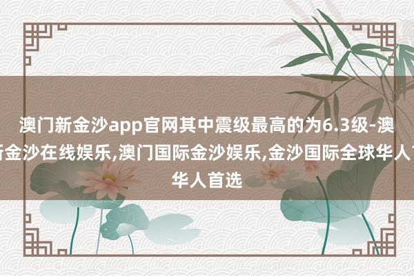 澳门新金沙app官网其中震级最高的为6.3级-澳门新金沙在线娱乐,澳门国际金沙娱乐,金沙国际全球华人首选